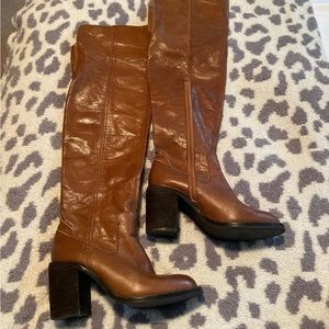 Jeffrey Campbell Brown Over the Knee Boots